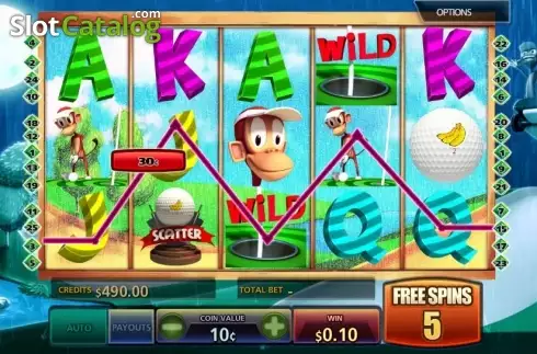 Οθόνη6. Golf n Monkeys Κουλοχέρης
