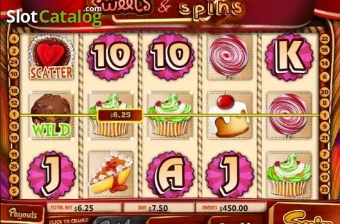 Οθόνη4. Sweets & Spins (MultiSlot) Κουλοχέρης