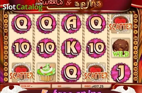 Οθόνη7. Sweets & Spins (MultiSlot) Κουλοχέρης