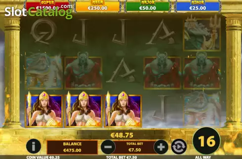 Οθόνη4. Temple of the Gods (MultiSlot) Κουλοχέρης