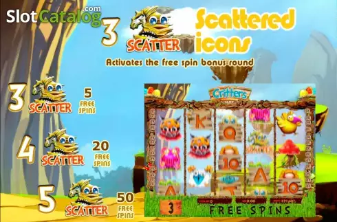 Οθόνη3. Critters (MultiSlot) Κουλοχέρης