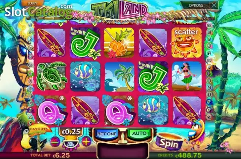 Οθόνη 1. Tiki Land Κουλοχέρης