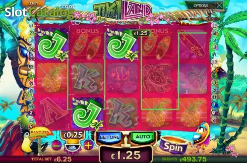 Οθόνη 2. Tiki Land Κουλοχέρης