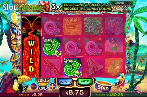 Οθόνη 3. Tiki Land Κουλοχέρης