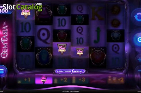 Οθόνη4. Gemtasia Lightning Reel Κουλοχέρης