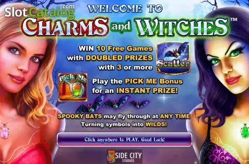 Τα χαρακτηριστικά του παιχνιδιού. Charms and Witches Κουλοχέρης