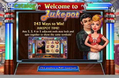 Intro Screen. Jukepot Κουλοχέρης