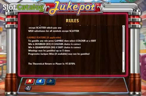 Κανόνες πληρωμής. Jukepot Κουλοχέρης