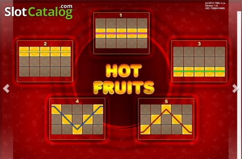 Πίνακας πληρωμών 2. Hot Fruits (iGaming2go) Κουλοχέρης
