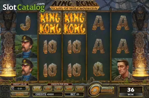 Οθόνη 4. King Kong: Island of Skull Mountain Κουλοχέρης
