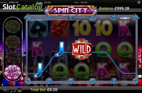 Οθόνη 2. Free Spin City Κουλοχέρης