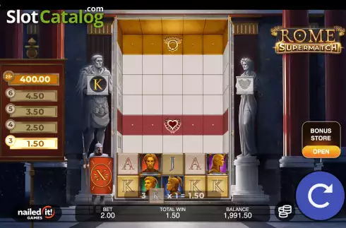 Οθόνη3. Rome Supermatch Κουλοχέρης