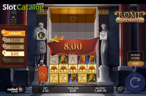 Οθόνη4. Rome Supermatch Κουλοχέρης
