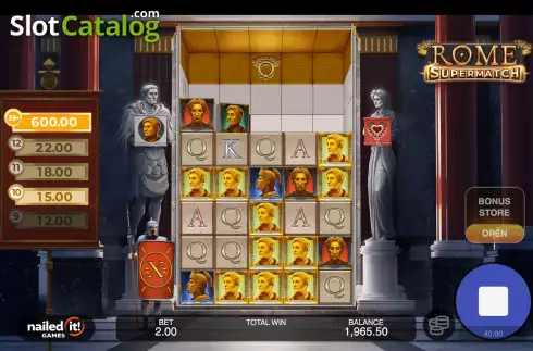 Οθόνη6. Rome Supermatch Κουλοχέρης