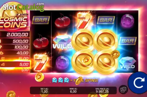 Οθόνη6. Cosmic Coins Κουλοχέρης