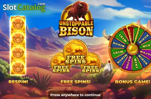 Οθόνη2. Unstoppable Bison Κουλοχέρης