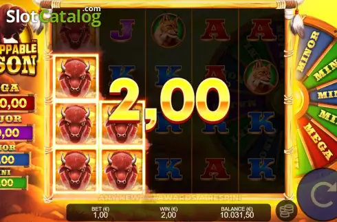 Οθόνη5. Unstoppable Bison Κουλοχέρης