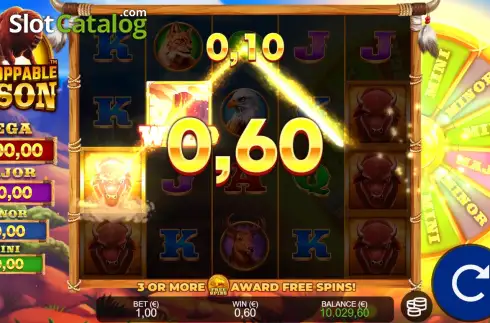 Οθόνη6. Unstoppable Bison Κουλοχέρης