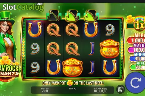 Οθόνη2. Shamrock Bonanza Κουλοχέρης