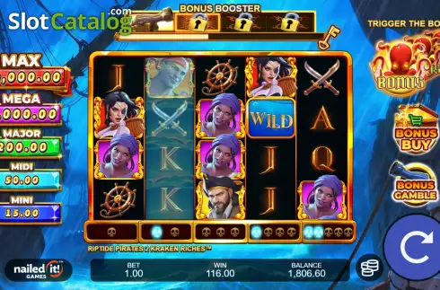 Οθόνη3. Riptide Pirates 2 Kraken Riches Κουλοχέρης 
