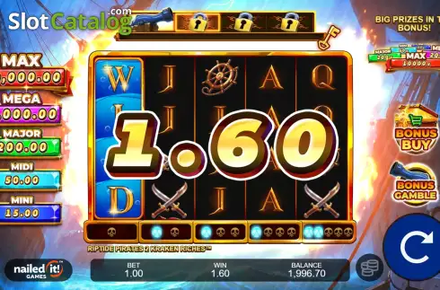 Οθόνη4. Riptide Pirates 2 Kraken Riches Κουλοχέρης 