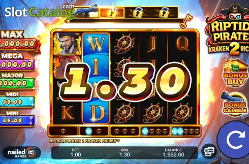 Οθόνη5. Riptide Pirates 2 Kraken Riches Κουλοχέρης 