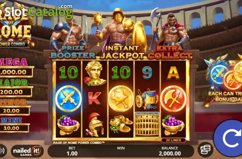 Οθόνη2. Rage of Rome Power Combo Κουλοχέρης