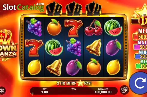 Οθόνη2. Crown Bonanza Κουλοχέρης