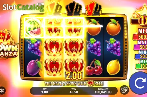 Οθόνη3. Crown Bonanza Κουλοχέρης