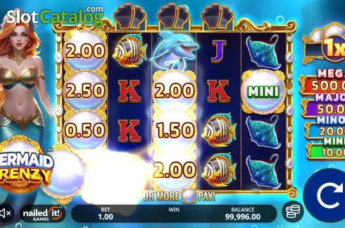 Οθόνη3. Mermaid Frenzy Κουλοχέρης