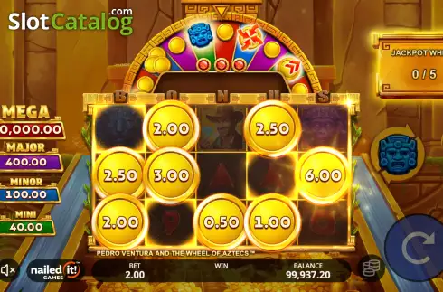 Οθόνη3. Pedro Ventura and the Wheel of Aztecs Κουλοχέρης