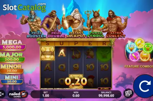 Οθόνη3. Raging Gods: Olympus 2 Power Combo Κουλοχέρης