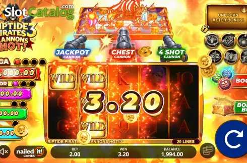 Οθόνη3. Riptide Pirates 3: Cannons Hot Κουλοχέρης