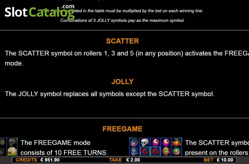 Οθόνη5. Creepy Slot Κουλοχέρης