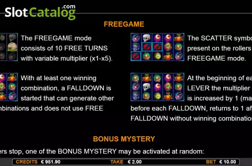 Οθόνη6. Creepy Slot Κουλοχέρης