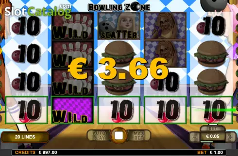 Οθόνη3. Bowling Zone Κουλοχέρης