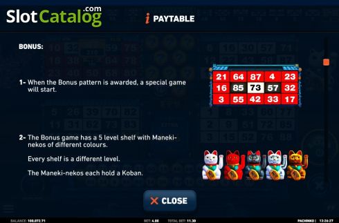 Οθόνη6. Pachinko (Neko Games) Κουλοχέρης 
