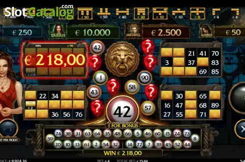 Οθόνη4. Immortal Romance Video Bingo Κουλοχέρης