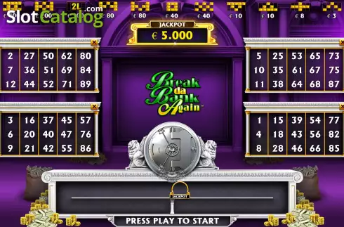 Οθόνη2. Break da Bank Again Video Bingo Κουλοχέρης