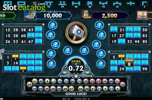Οθόνη3. Thunderstruck II Video Bingo Κουλοχέρης