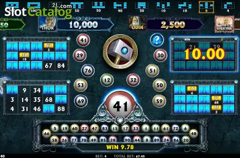 Οθόνη7. Thunderstruck II Video Bingo Κουλοχέρης