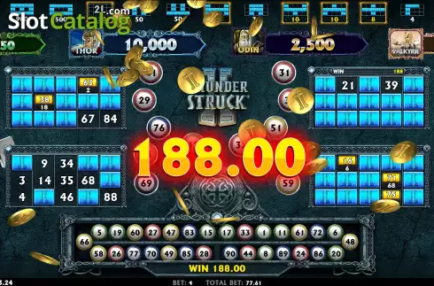 Οθόνη8. Thunderstruck II Video Bingo Κουλοχέρης