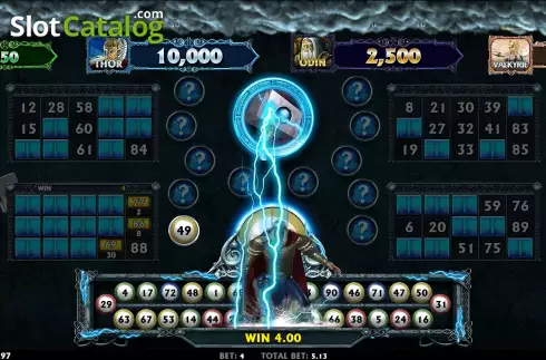 Οθόνη9. Thunderstruck II Video Bingo Κουλοχέρης