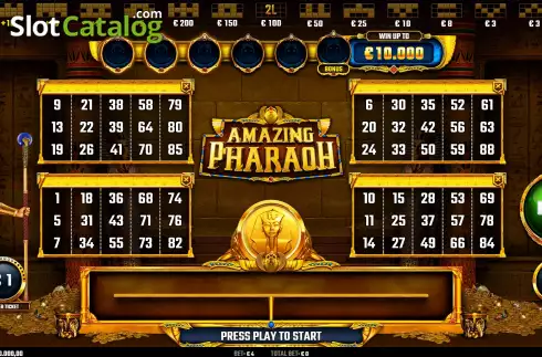 Οθόνη3. Amazing Pharaoh Κουλοχέρης 
