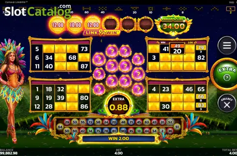 Οθόνη4. Carnaval Link&Win Κουλοχέρης