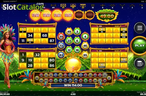 Οθόνη5. Carnaval Link&Win Κουλοχέρης