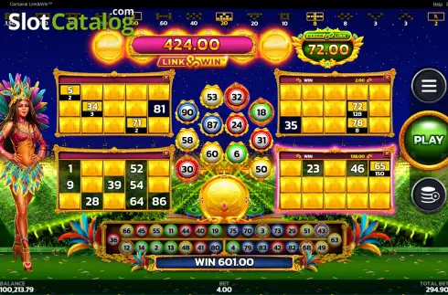 Οθόνη6. Carnaval Link&Win Κουλοχέρης