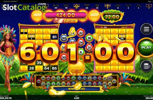 Οθόνη7. Carnaval Link&Win Κουλοχέρης