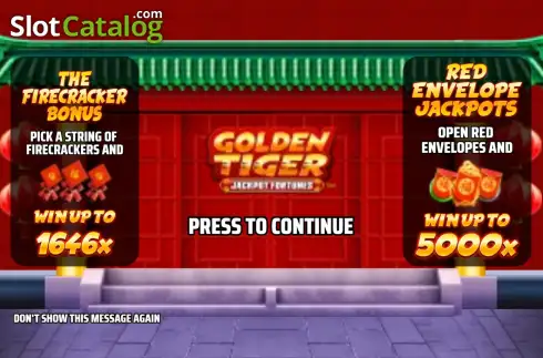 Οθόνη2. Golden Tiger: Jackpot Fortunes Κουλοχέρης
