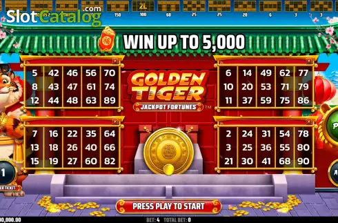 Οθόνη3. Golden Tiger: Jackpot Fortunes Κουλοχέρης